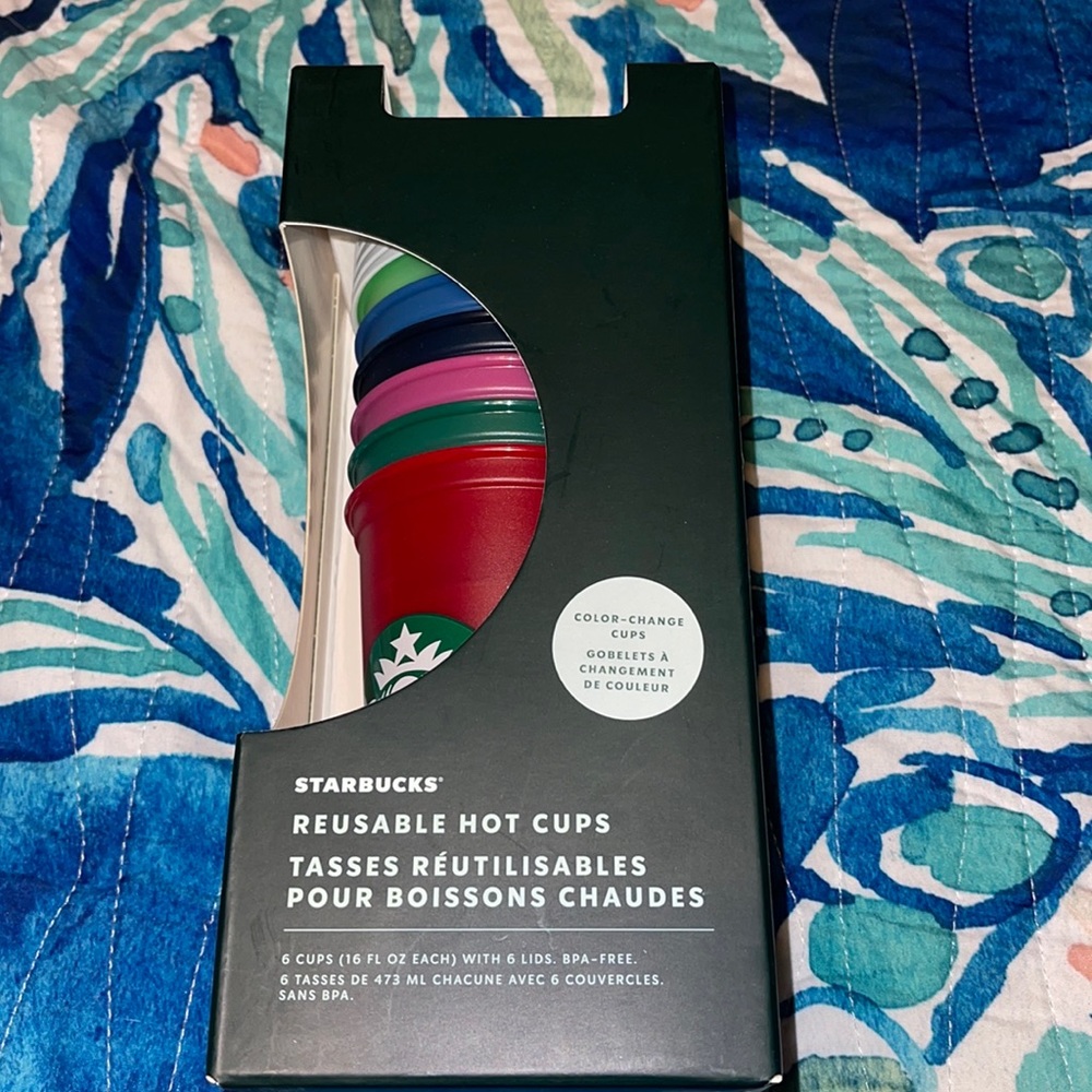 Starbucks reusable Hot cups- color changing- new